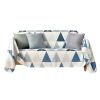 Blue White Triangles Sofa Towel Elk Single Sofa Cover Polyester Cotton Couch Cover Arm Chair Sofa Slipcover