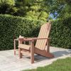 Patio Adirondack Chair HDPE Brown