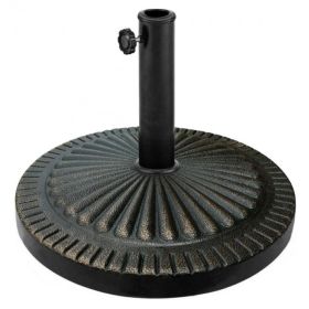 Patio Heavy-Duty Outdoor Stand 31.5 lbs Bronze Umbrella Base