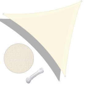 25' x 25' x 25' Triangle Sun Shade Sail/ Rice White