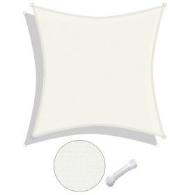 12'x12' Square Sun Shade Sail/ Rice White