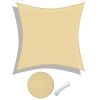 16'x16' Square Sun Shade Sail/Beige