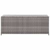 Patio Storage Box Gray 47.2"x19.7"x23.6" Poly Rattan