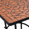 Mosaic Bistro Table Terracotta 23.6" Ceramic