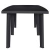 Patio Table Anthracite 85"x35.4"x28.3" Plastic