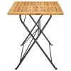 Folding Patio Table 47.2"x27.6"x29.1" Solid Acacia Wood