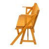 138.5*137*75cm Solid Wood Load-Bearing 150kg Dual-Purpose Conjoined Table And Chair