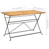 Folding Patio Table 47.2"x27.6"x29.1" Solid Acacia Wood