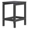 Patio Adirondack Table Anthracite 15"x15"x18.1" HDPE