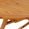 Folding Garden Table 43.3" Solid Acacia Wood