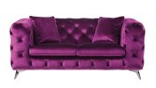 Atronia Loveseat; Purple Fabric 54906