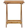 Folding Patio Table 23.6"x23.6"x29.5" Solid Acacia Wood