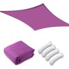 20'x16' Rectangle Sun Shade Sail/Red Purple