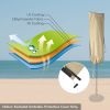 14ft Polyester Tan Umbrella Cover Bag/ Brown