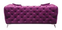 Atronia Loveseat; Purple Fabric 54906