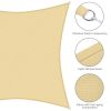 16'x16' Square Sun Shade Sail/Beige