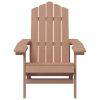 Patio Adirondack Chair HDPE Brown