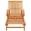 2 Piece Sunlounger Set with Table Solid Acacia Wood