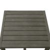 Renaissance Outdoor Patio Wood Side Table