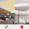 16'x16' Square Sun Shade Sail/Beige