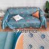 Summer Viscose Armchair Size Sofa Cover Sofa Couch Cool Mat Sofa Towel Cloth Furniture Textile Decoration; Green Watermelon