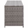 Patio Storage Box Gray 47.2"x19.7"x23.6" Poly Rattan