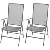 3 Piece Patio Dining Set Steel Anthracite