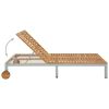 Double Sun Lounger Solid Wood Acacia