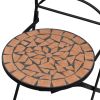 Folding Bistro Chairs 2 pcs Ceramic Terracotta