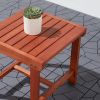 Malibu Outdoor Patio Wood Side Table