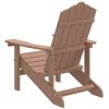 Patio Adirondack Chair HDPE Brown