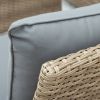 Outdoor Patio 4-Piece All Weather PE Wicker Rattan Sofa Set with Adjustable Backs for Backyard, Poolside, Gray