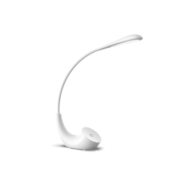 Folding Touch Control Dimmable Table Light Eyecare USB Reading Lamp for Office Home (Color: White)