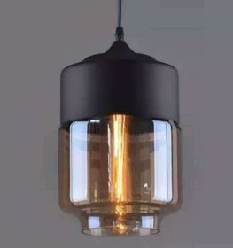 Industrial glass chandelier (Option: 01style-White light 5w)