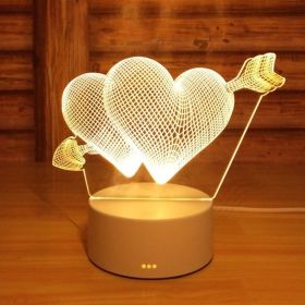 Creative 3D Small Night Light Table Lamp Hot Style LED Plug-in 3D (Option: As shown-220v US)