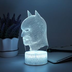 Bat Head 3dled Visual Stereo Effect Nightlight (Option: B style-USB)