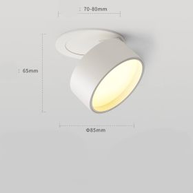 Recessed ceiling light (Option: White warm light)