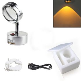 Wiring-free remote control wireless spotlight (Option: 4Style-Rechargeable)