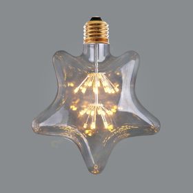 LED Light Bulb 3W Colorful Stars ST64 Retro Edison Decoration (Option: I-3W)