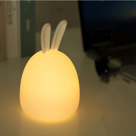 Fat Rabbit Colorful Pat Silicone Lamp (Option: White-1W)