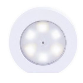 Battery Pat Light Mini Decorative Light Lighting Reading Car Led Night Light (Color: White)