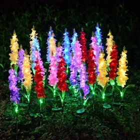 Solar Light LED Violet Lawn Light Outdoor Waterproof Garden Courtyard Park Path Corridor Lawn Decorative Lighting (Color: Blue)