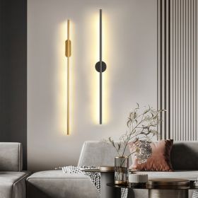 Creative Led Long Strip Wall Light (Option: Golden-60cm-White light)