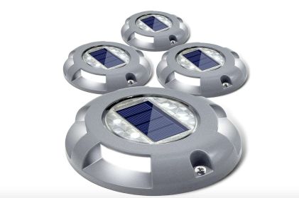 Two-color Solar Deck Light Ground Light Solar Corridor Garden Light (Option: Picture color-1PCS)