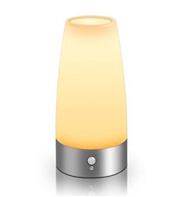 Wireless outdoor sensor light (Option: Silver warm light)