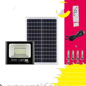 New Solar Light Household Outdoor Garden Light (Option: Black-200W)