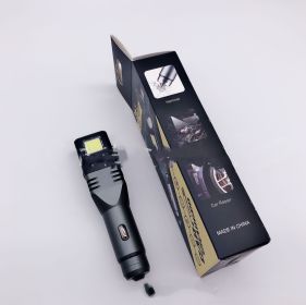 Foldable car rechargeable flashlight (Color: Black)