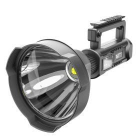 Camping rechargeable led searchlight (Option: Black-W591 P90-USB)