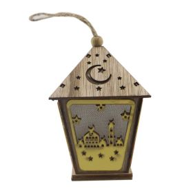 House pendant with LED lights (Color: Yellow)