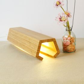 wooden five-pointed lamp (Option: Wood)